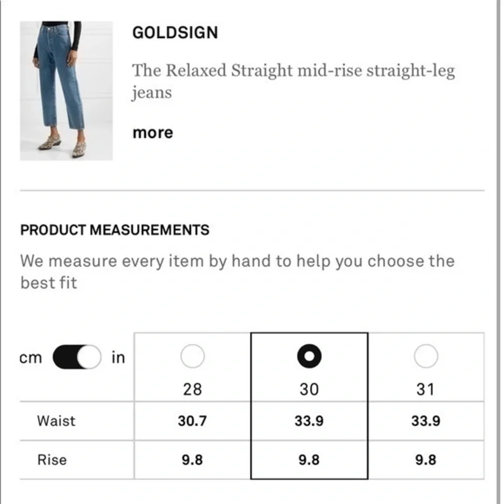 GOLDSIGN The Relaxed Straight mid-rise jeans